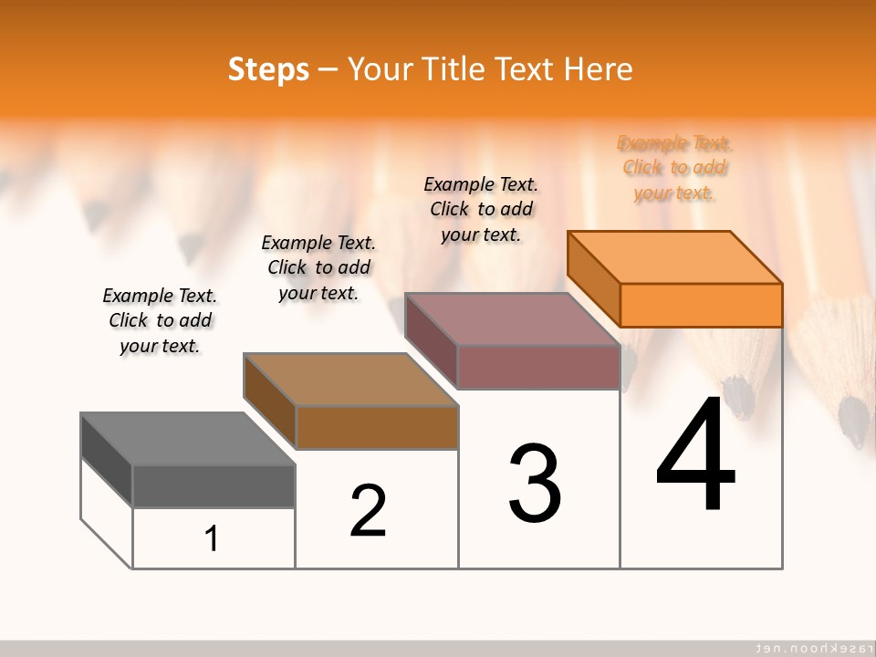 A Group Of Yellow Pencils With A White Background PowerPoint Template
