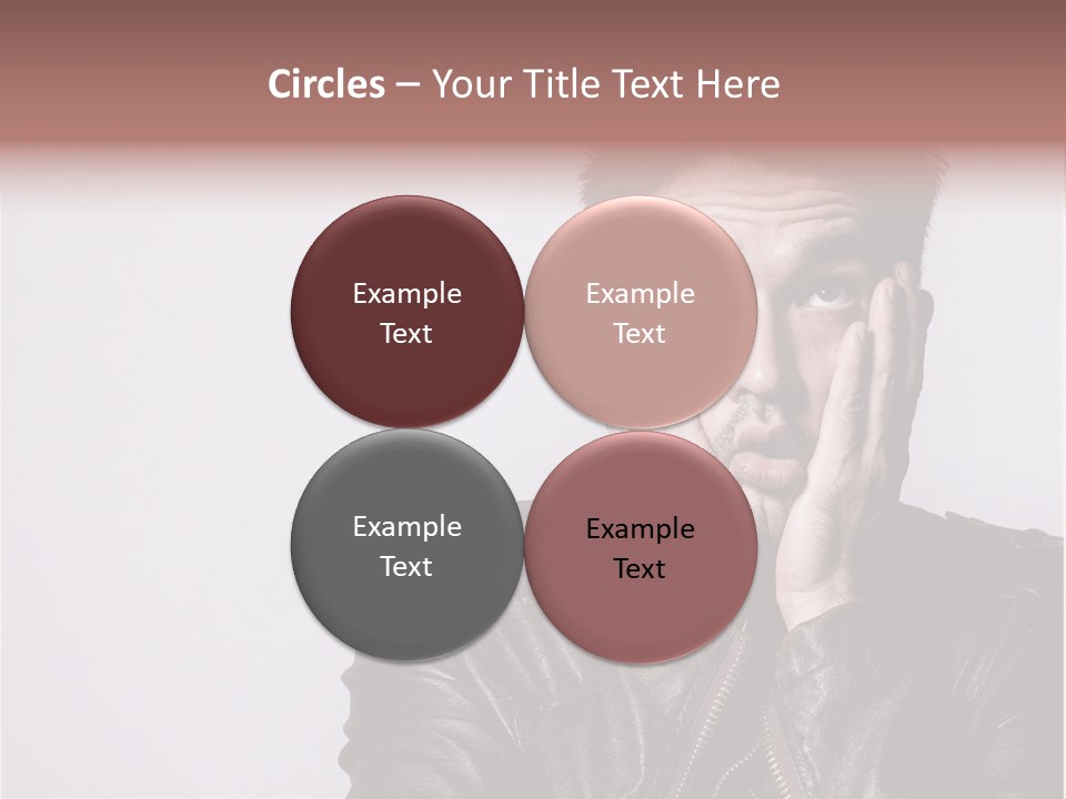 A Man Covering His Face With His Hands PowerPoint Template