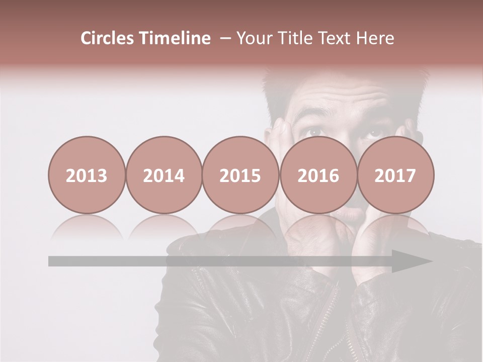 A Man Covering His Face With His Hands PowerPoint Template