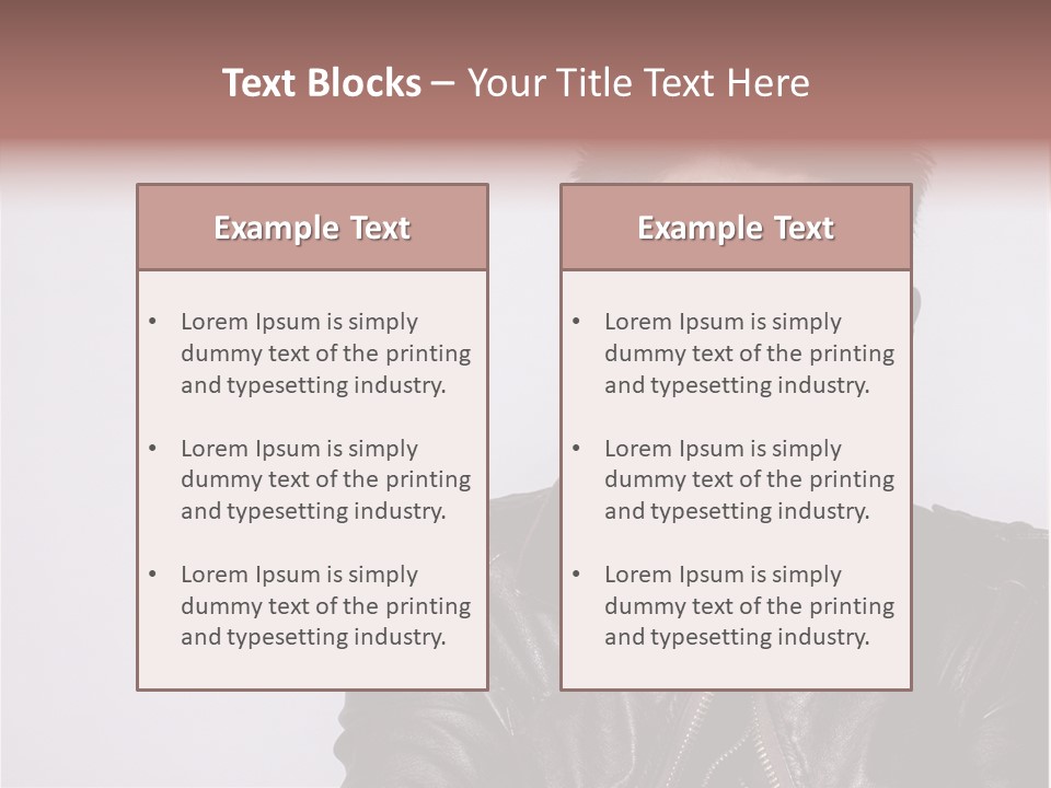 A Man Covering His Face With His Hands PowerPoint Template