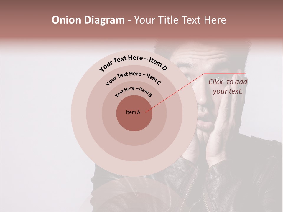 A Man Covering His Face With His Hands PowerPoint Template