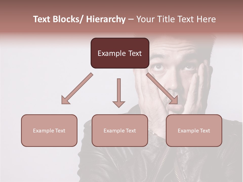A Man Covering His Face With His Hands PowerPoint Template