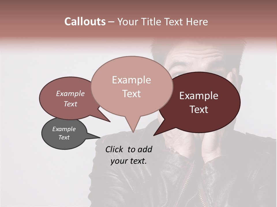 A Man Covering His Face With His Hands PowerPoint Template