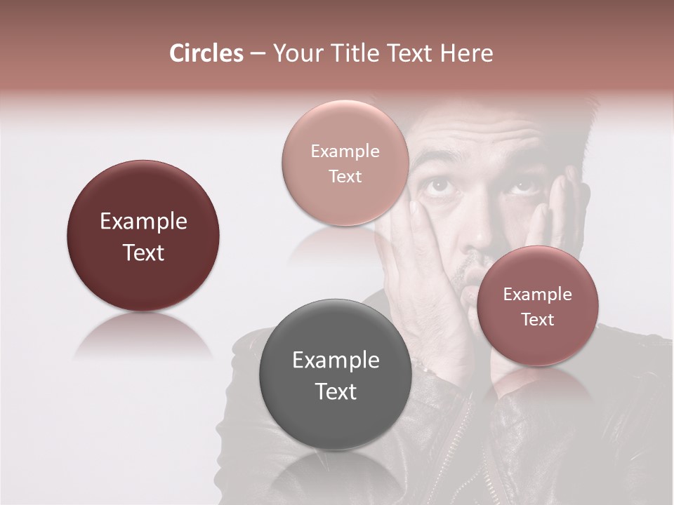 A Man Covering His Face With His Hands PowerPoint Template