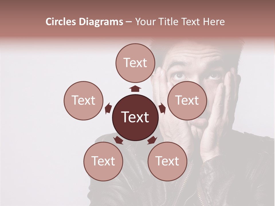 A Man Covering His Face With His Hands PowerPoint Template