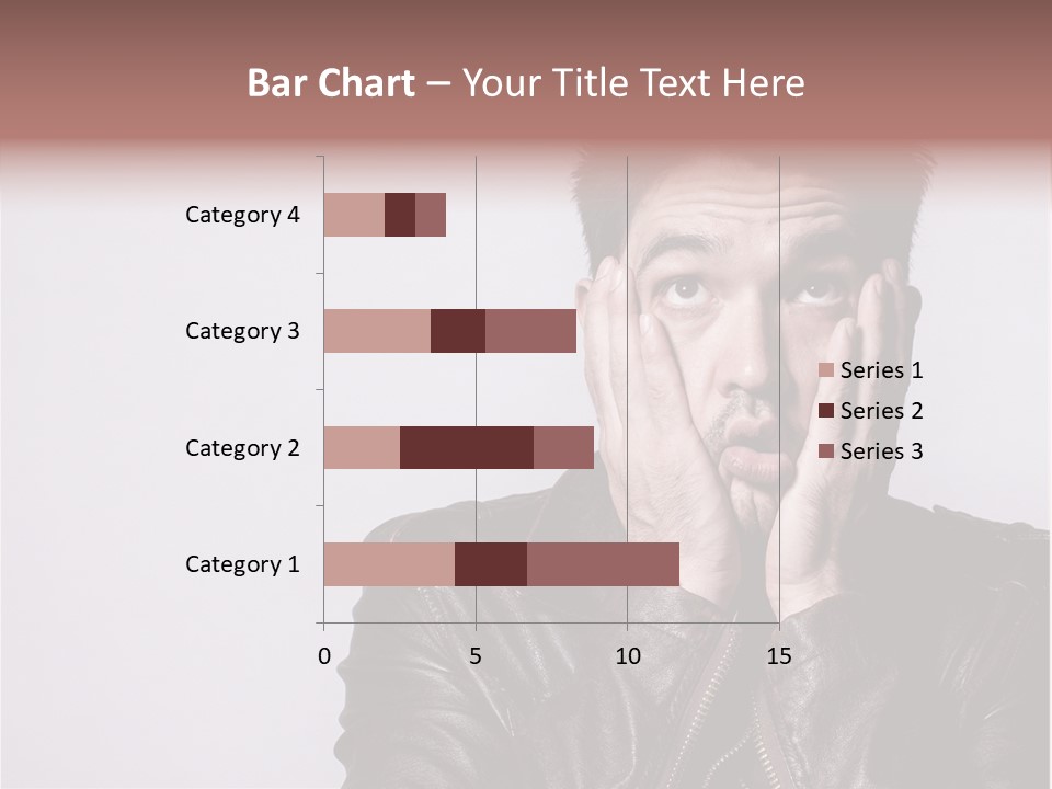A Man Covering His Face With His Hands PowerPoint Template