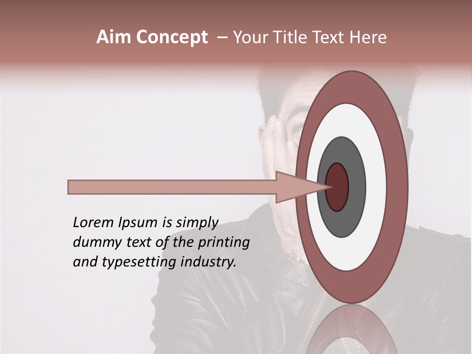 A Man Covering His Face With His Hands PowerPoint Template