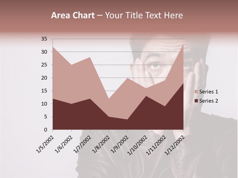 A Man Covering His Face With His Hands PowerPoint Template