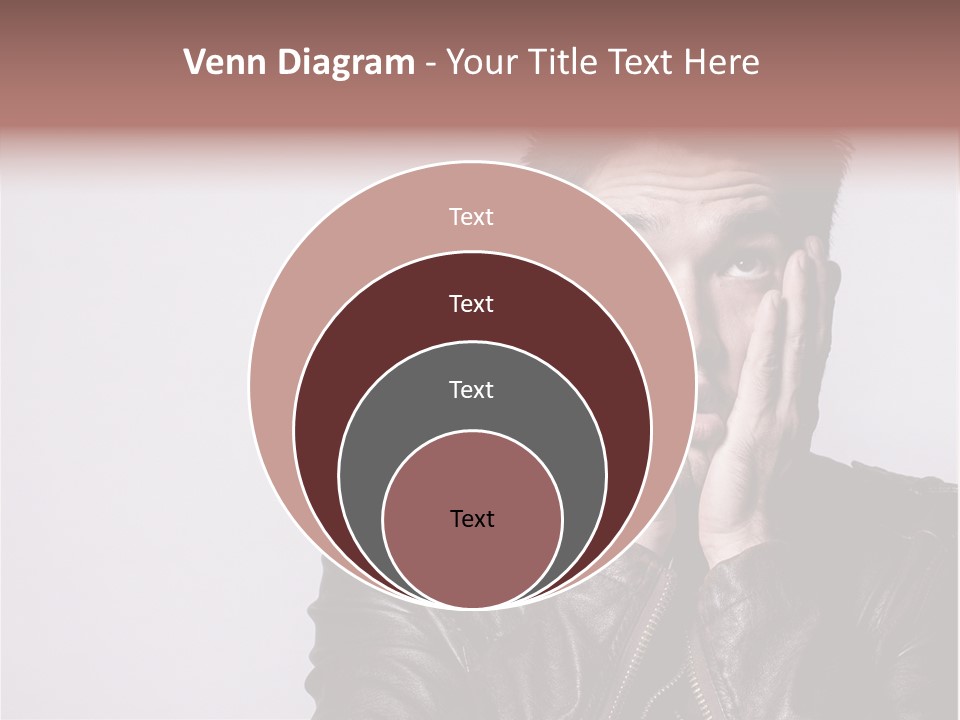 A Man Covering His Face With His Hands PowerPoint Template