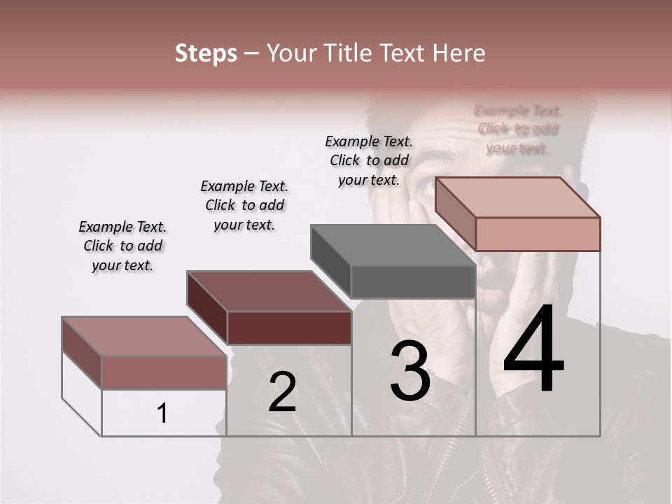A Man Covering His Face With His Hands PowerPoint Template