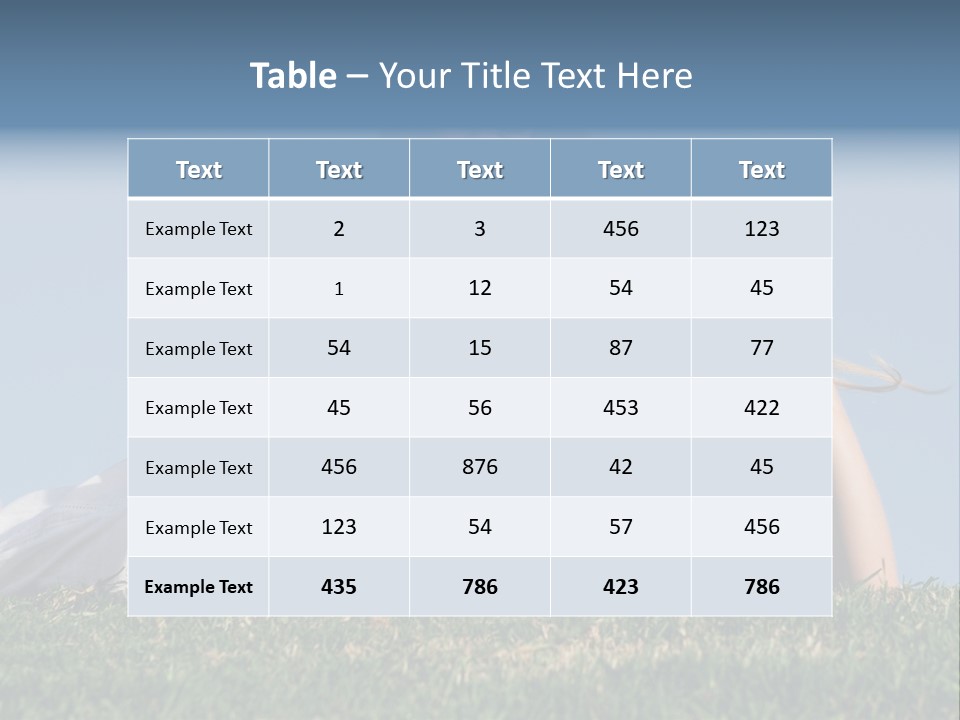 A Mother And Daughter Laying On The Grass PowerPoint Template