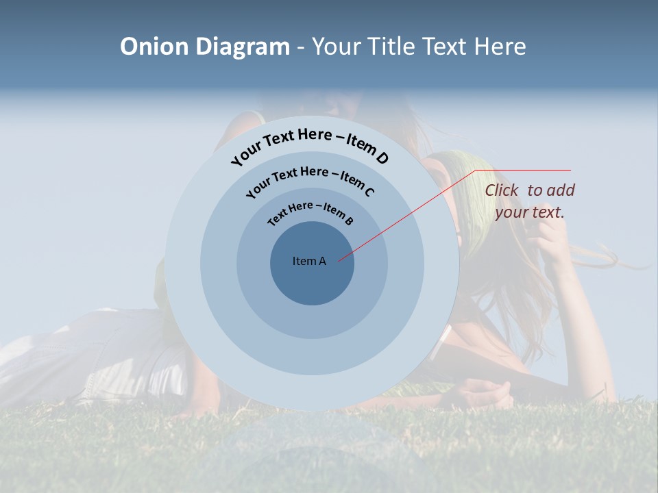 A Mother And Daughter Laying On The Grass PowerPoint Template