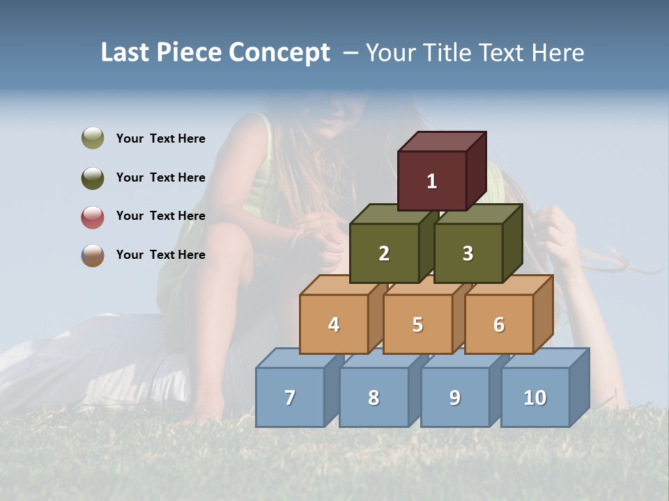 A Mother And Daughter Laying On The Grass PowerPoint Template