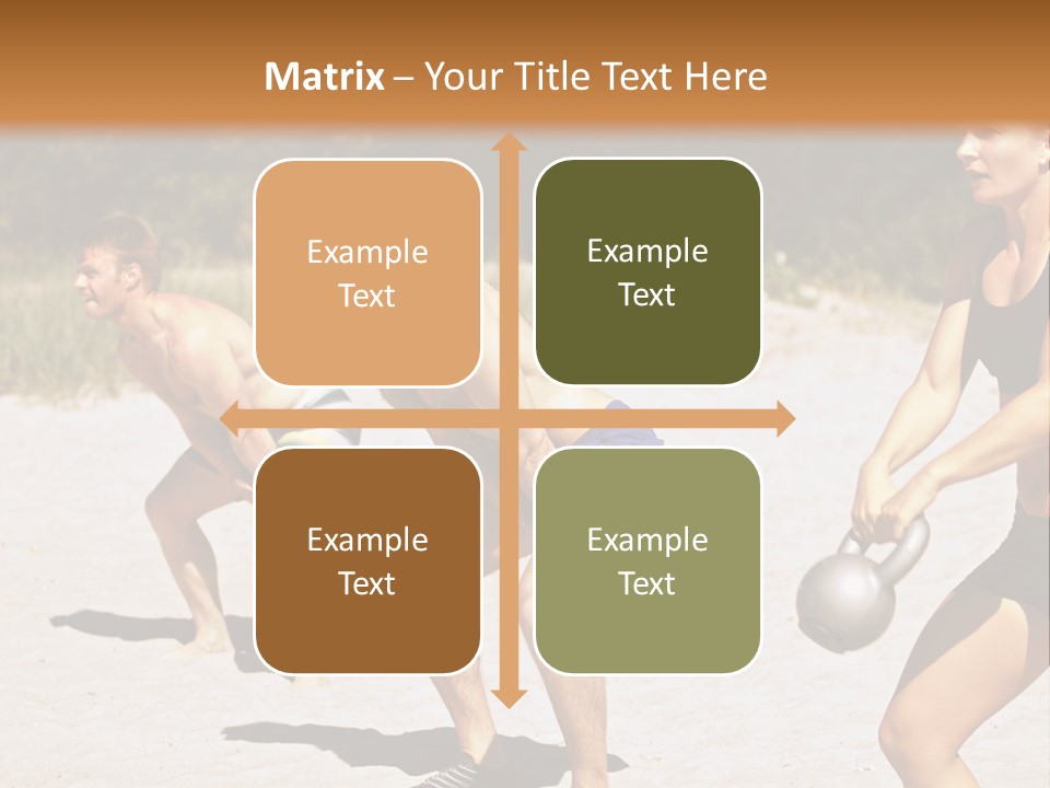 Power Training Cross PowerPoint Template