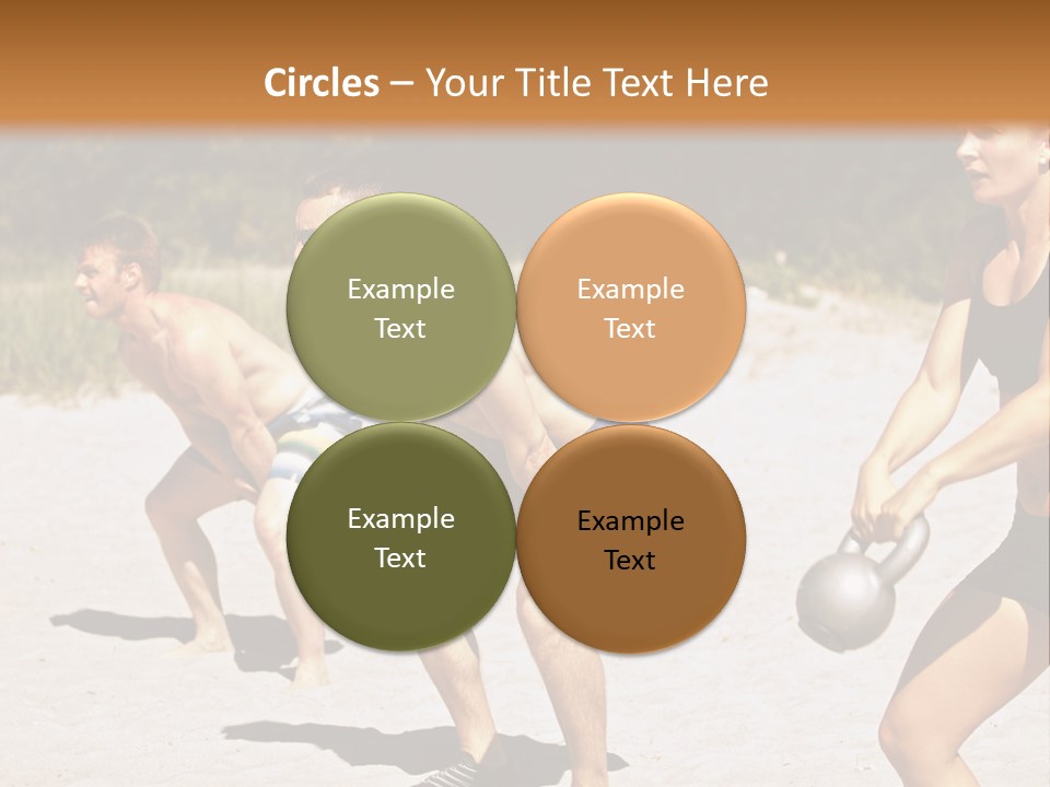 Power Training Cross PowerPoint Template