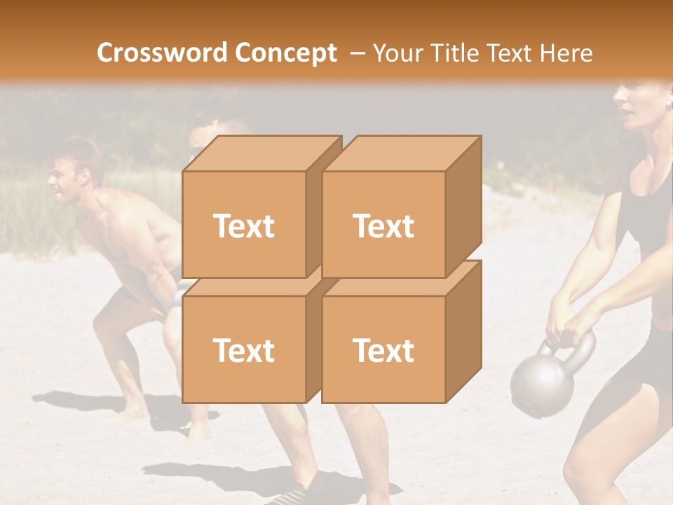 Power Training Cross PowerPoint Template