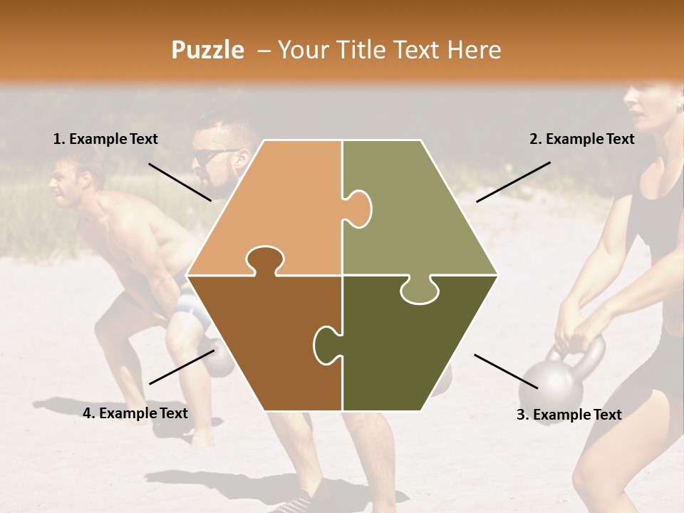 Power Training Cross PowerPoint Template