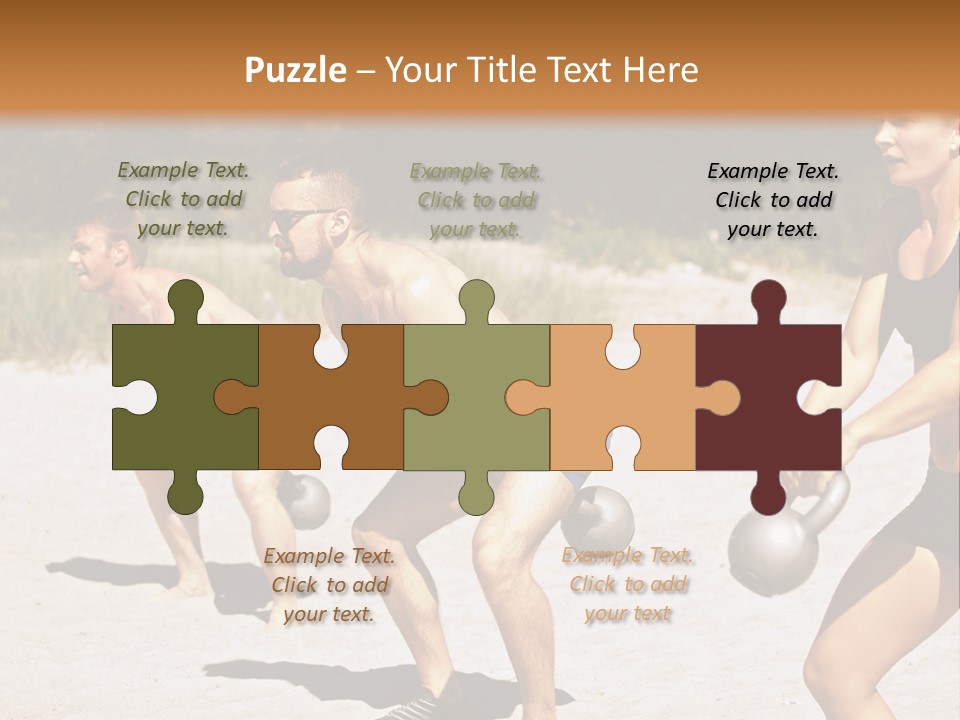 Power Training Cross PowerPoint Template