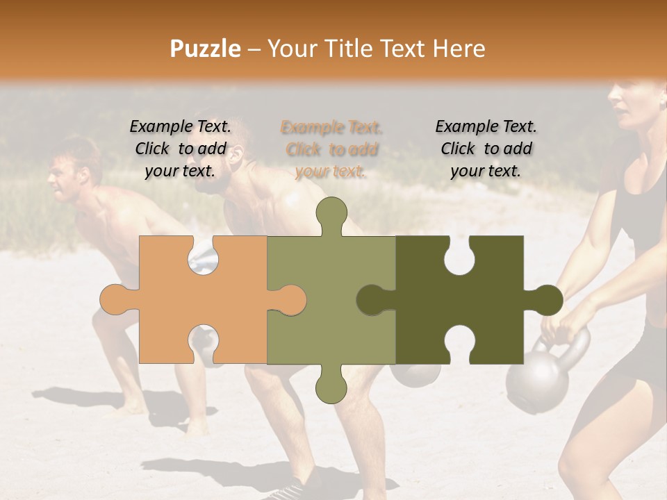 Power Training Cross PowerPoint Template