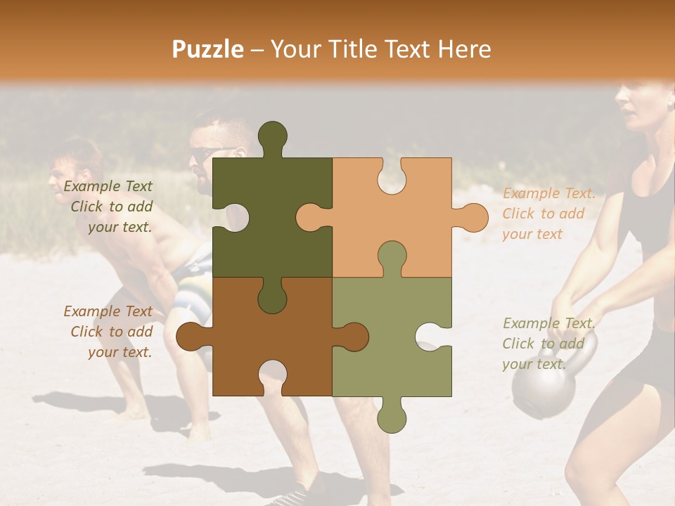 Power Training Cross PowerPoint Template