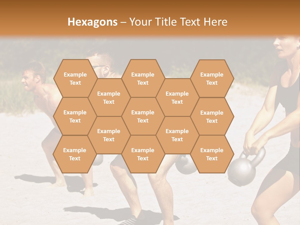 Power Training Cross PowerPoint Template