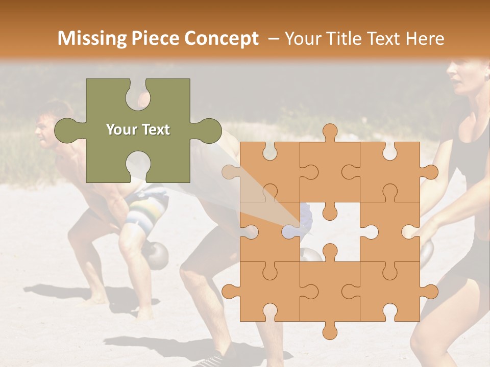 Power Training Cross PowerPoint Template