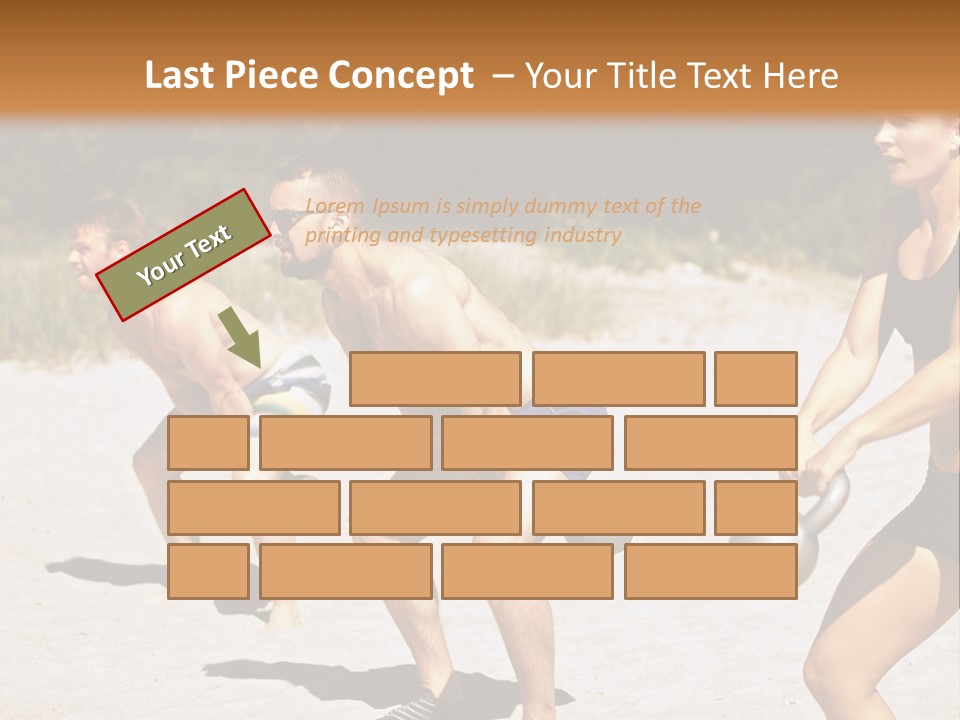 Power Training Cross PowerPoint Template