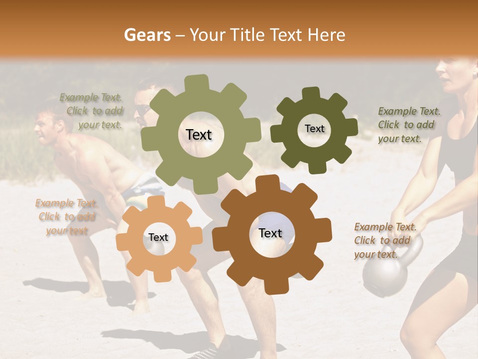 Power Training Cross PowerPoint Template