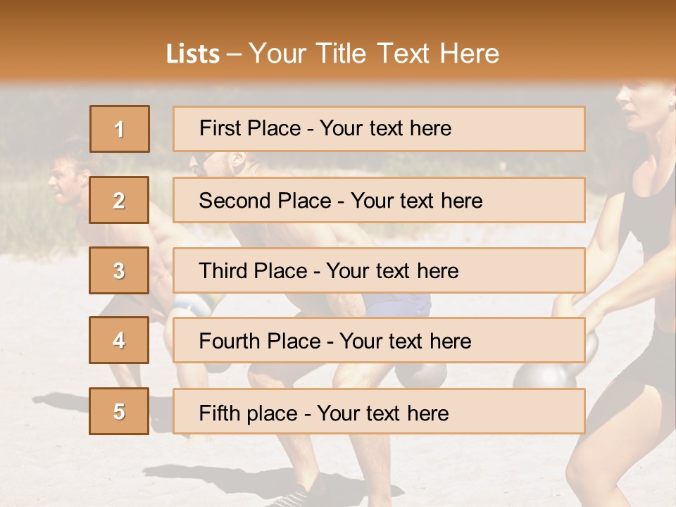 Power Training Cross PowerPoint Template