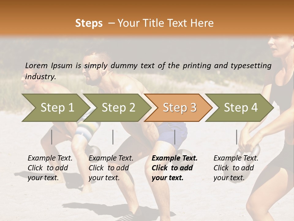 Power Training Cross PowerPoint Template