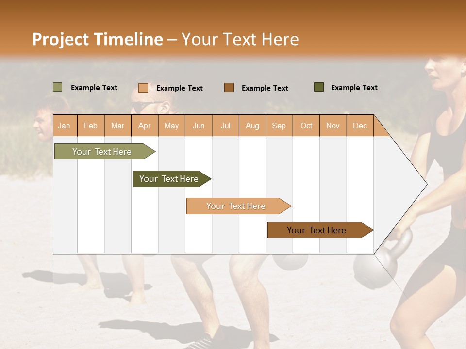 Power Training Cross PowerPoint Template
