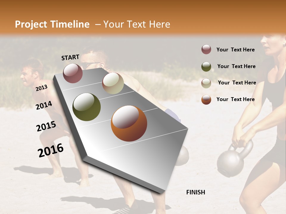 Power Training Cross PowerPoint Template