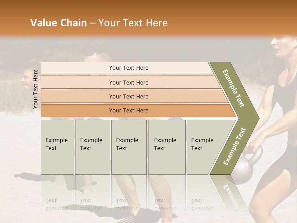 Power Training Cross PowerPoint Template