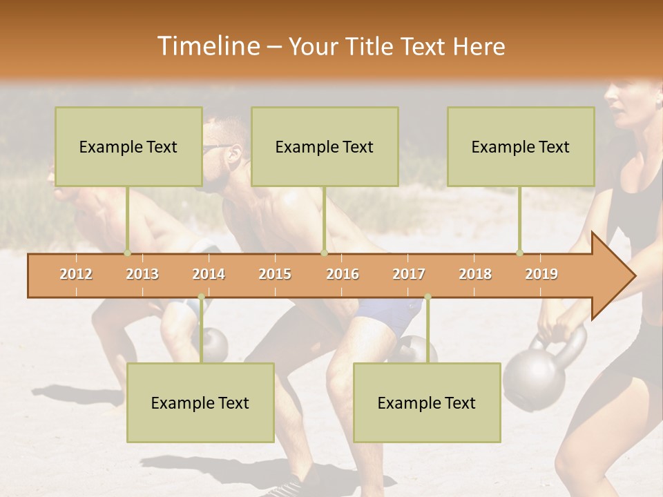 Power Training Cross PowerPoint Template