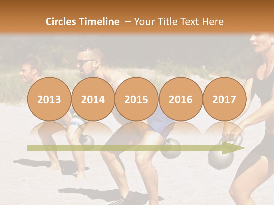 Power Training Cross PowerPoint Template