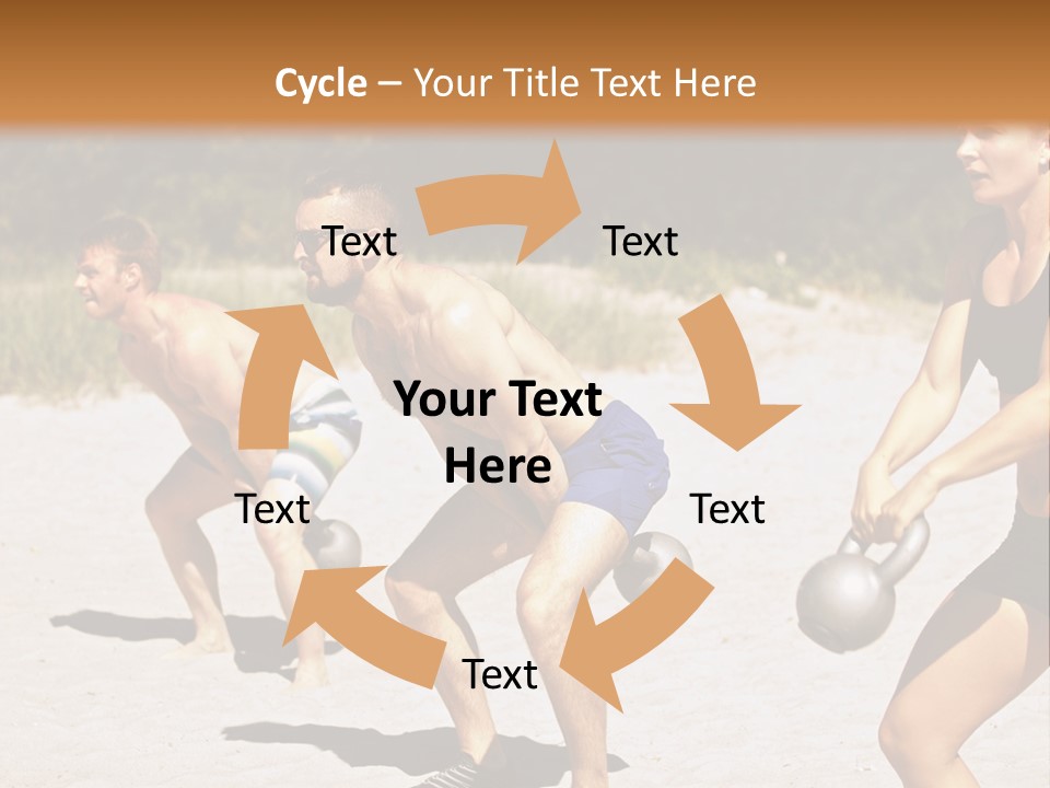 Power Training Cross PowerPoint Template