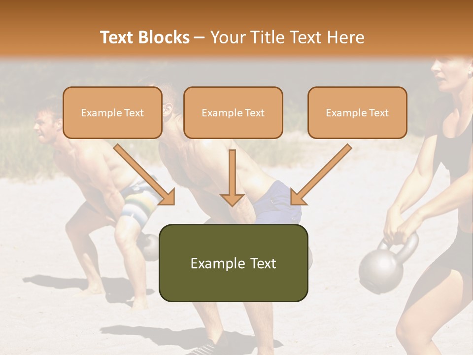 Power Training Cross PowerPoint Template