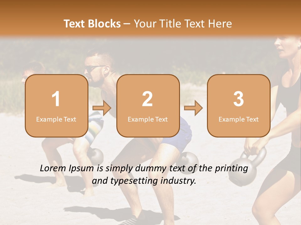 Power Training Cross PowerPoint Template