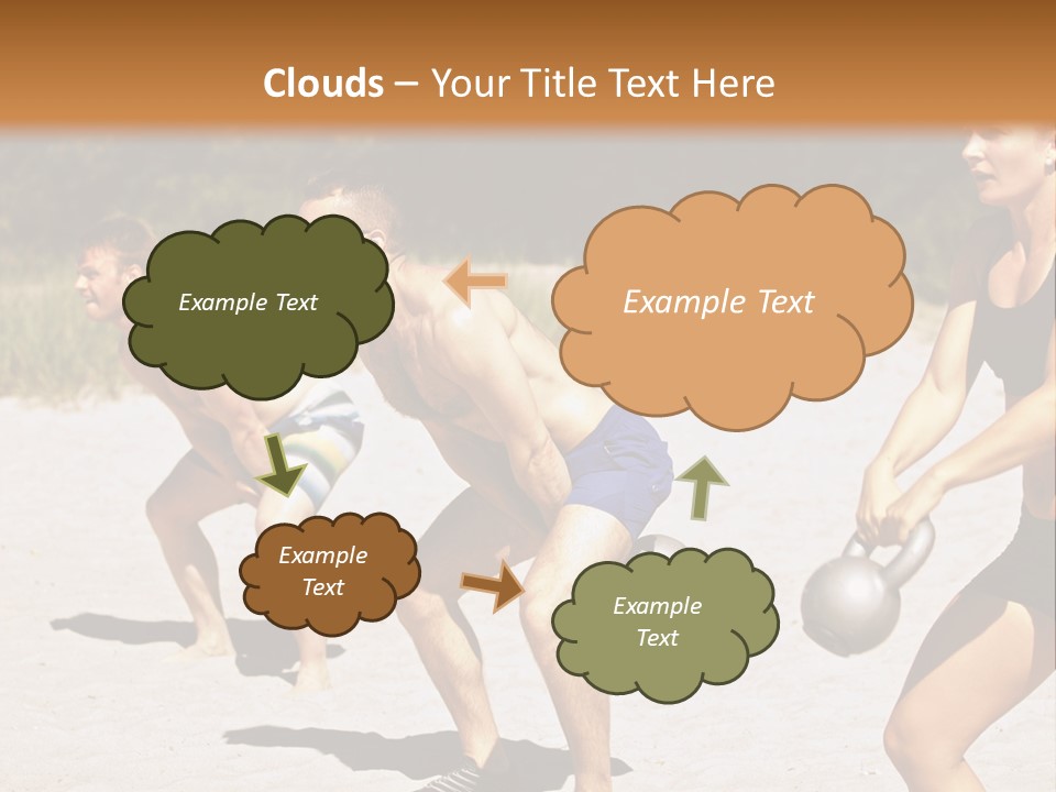 Power Training Cross PowerPoint Template