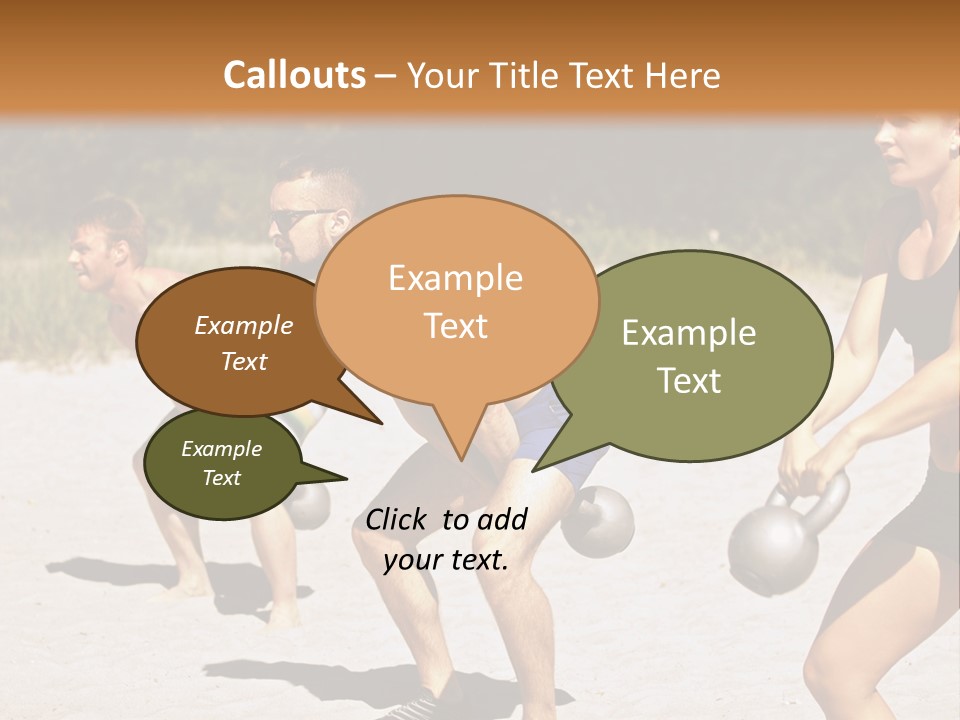 Power Training Cross PowerPoint Template