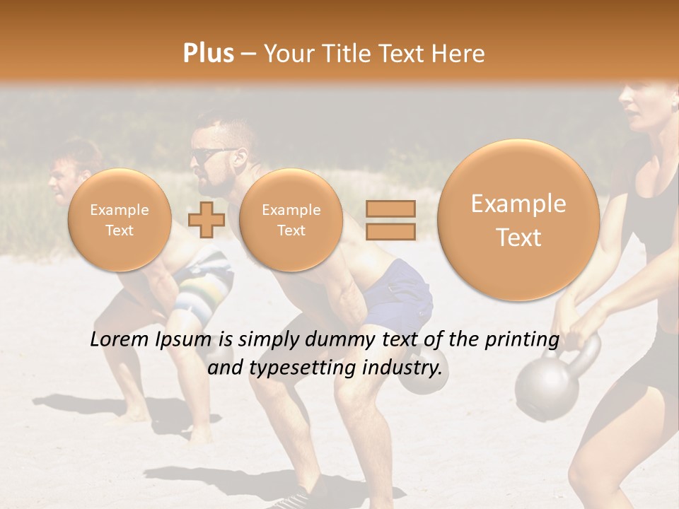 Power Training Cross PowerPoint Template