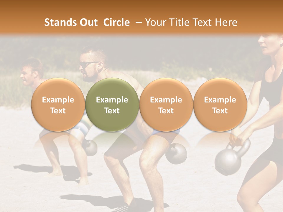 Power Training Cross PowerPoint Template