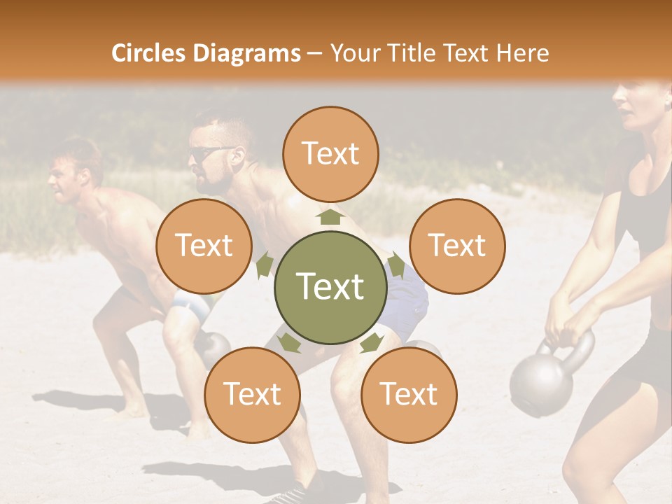 Power Training Cross PowerPoint Template