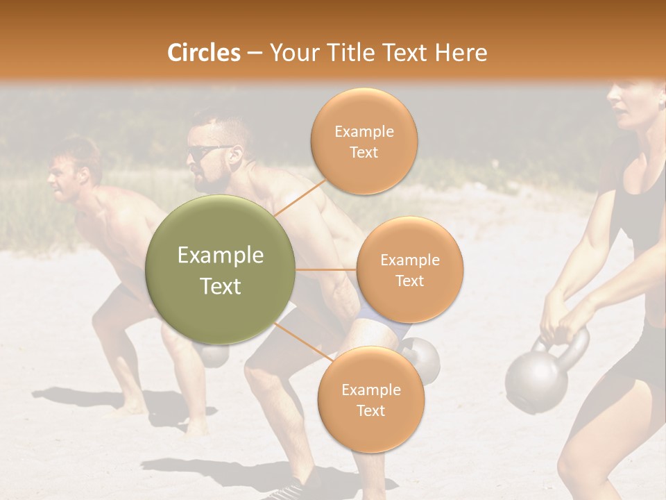 Power Training Cross PowerPoint Template