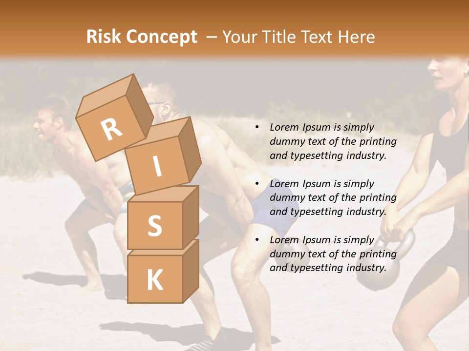 Power Training Cross PowerPoint Template