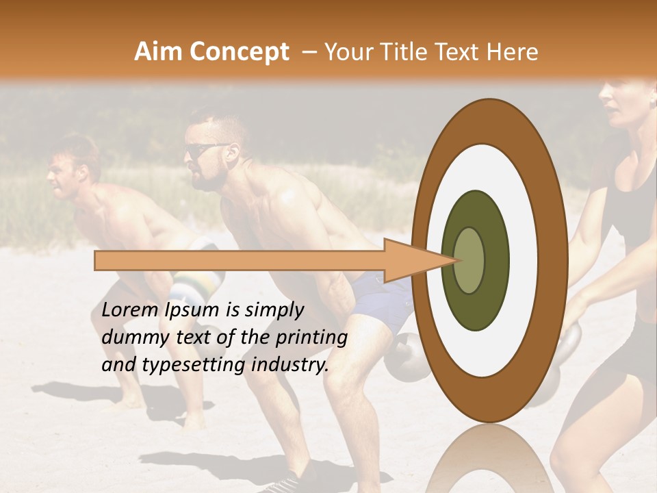 Power Training Cross PowerPoint Template