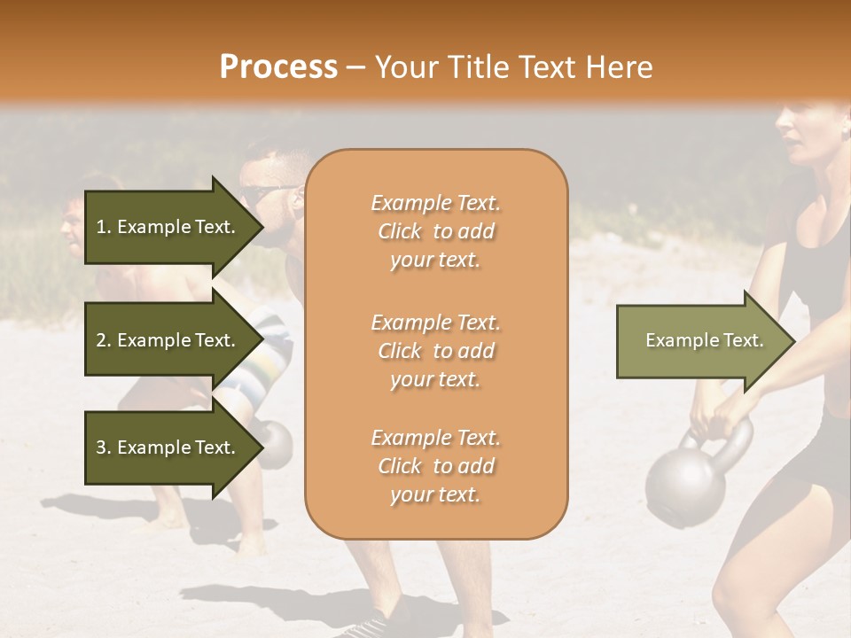 Power Training Cross PowerPoint Template