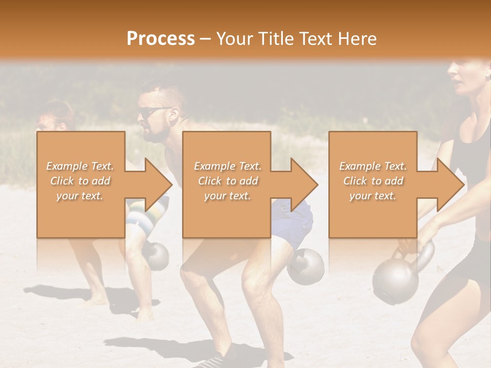 Power Training Cross PowerPoint Template