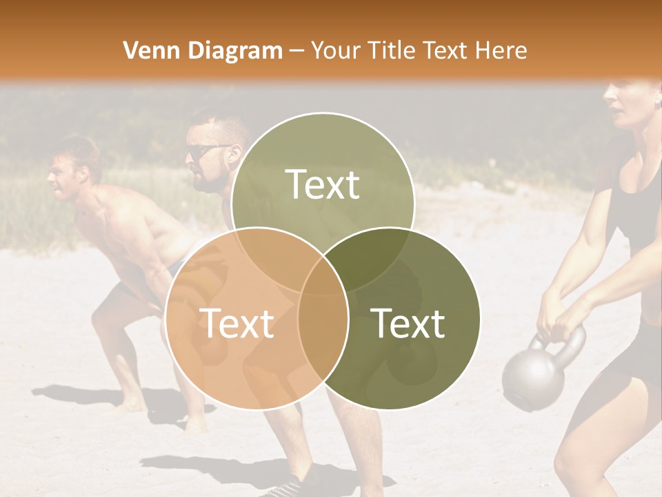 Power Training Cross PowerPoint Template