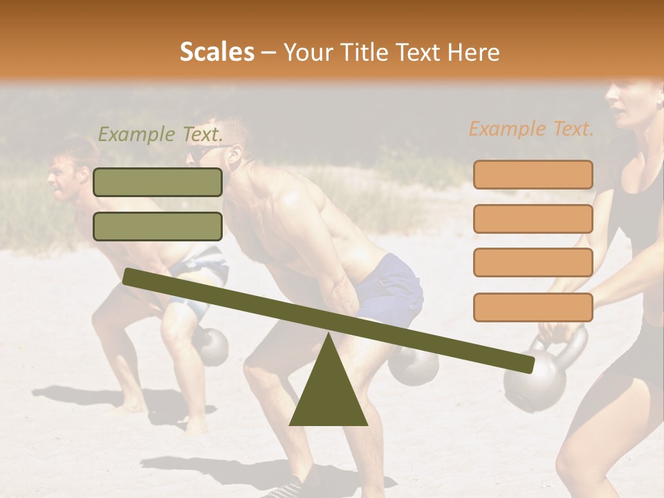 Power Training Cross PowerPoint Template
